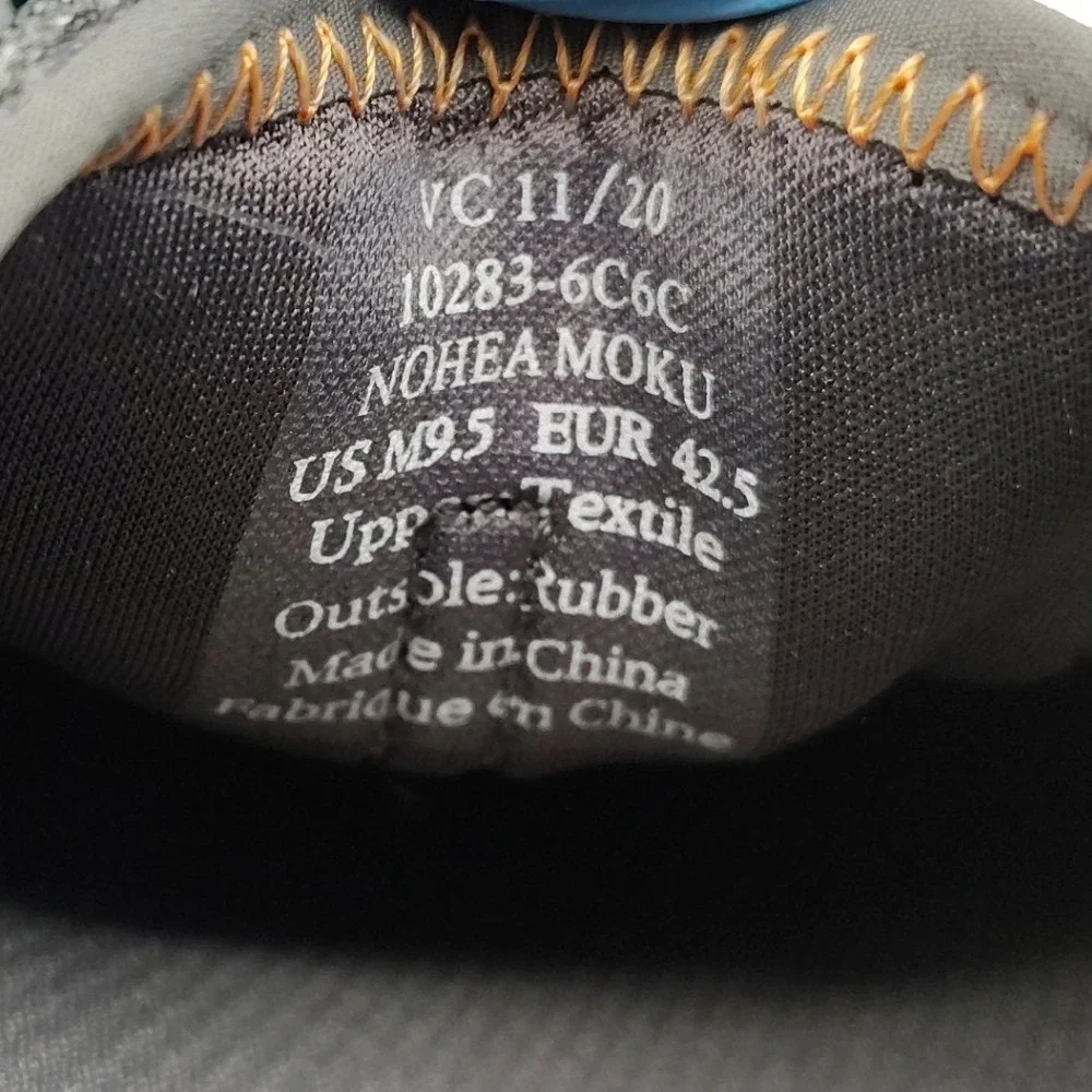 OluKai Nohea Moku Boat Shoes Mens 9.5 Dark Shadow Mesh Hybrid Sneakers Casual